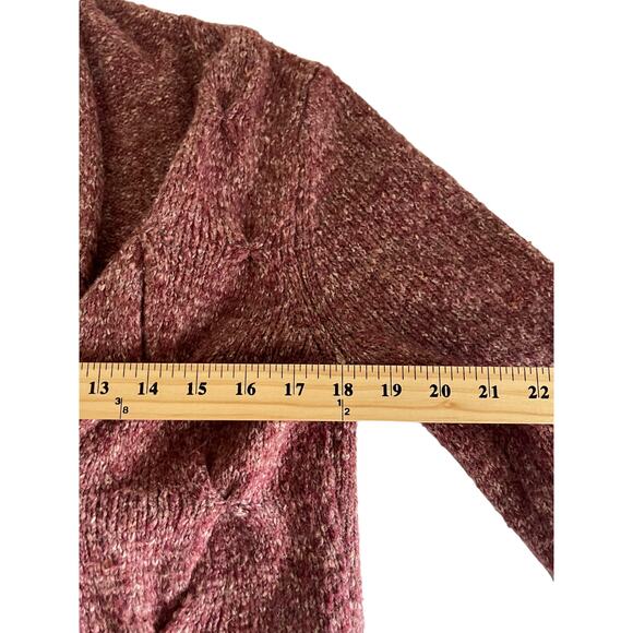 Lark‎ Lane Size Small Red Knit Toggle Button Sweater - Picture 6 of 7